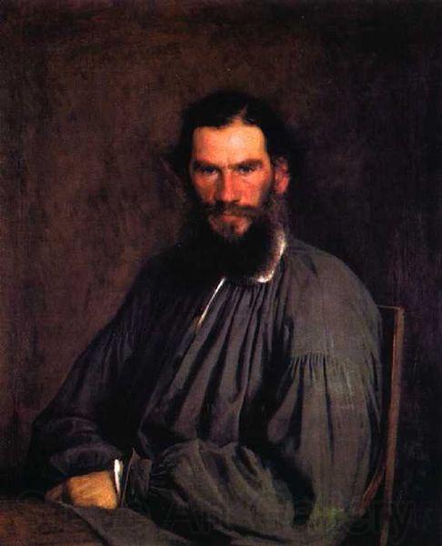 Ivan Kramskoi Leo Tolstoy France oil painting art